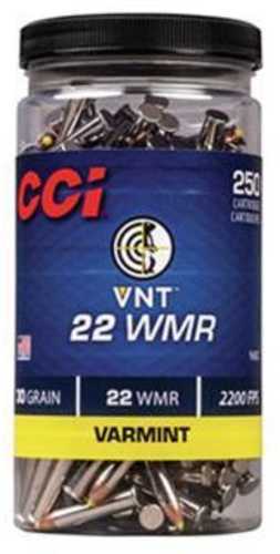 22 Winchester Magnum Rimfire 250 Rounds Ammunition CCI 30 Grain varmint Tip